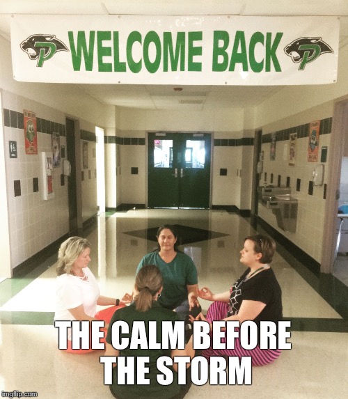 THE CALM BEFORE THE STORM | image tagged in leanna | made w/ Imgflip meme maker