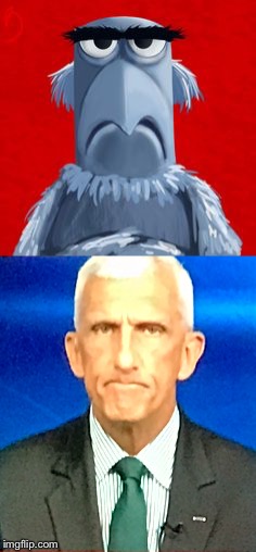 Lt. Gen. Sam Eagle  | image tagged in cnn,lt gen mark hertling,ac360,muppets,sam eagle | made w/ Imgflip meme maker