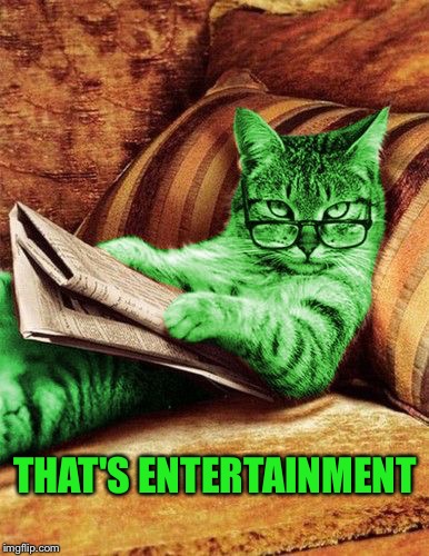 Factual RayCat | THAT'S ENTERTAINMENT | image tagged in factual raycat | made w/ Imgflip meme maker