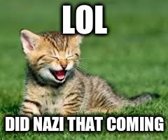 LOL DID NAZI THAT COMING | made w/ Imgflip meme maker