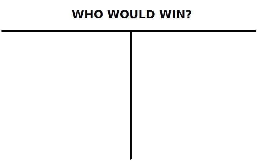 High Quality Who would win Blank Meme Template