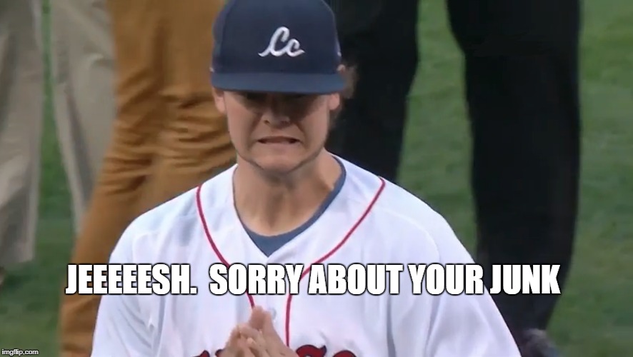 JEEEEESH.  SORRY ABOUT YOUR JUNK | image tagged in ball 2 | made w/ Imgflip meme maker