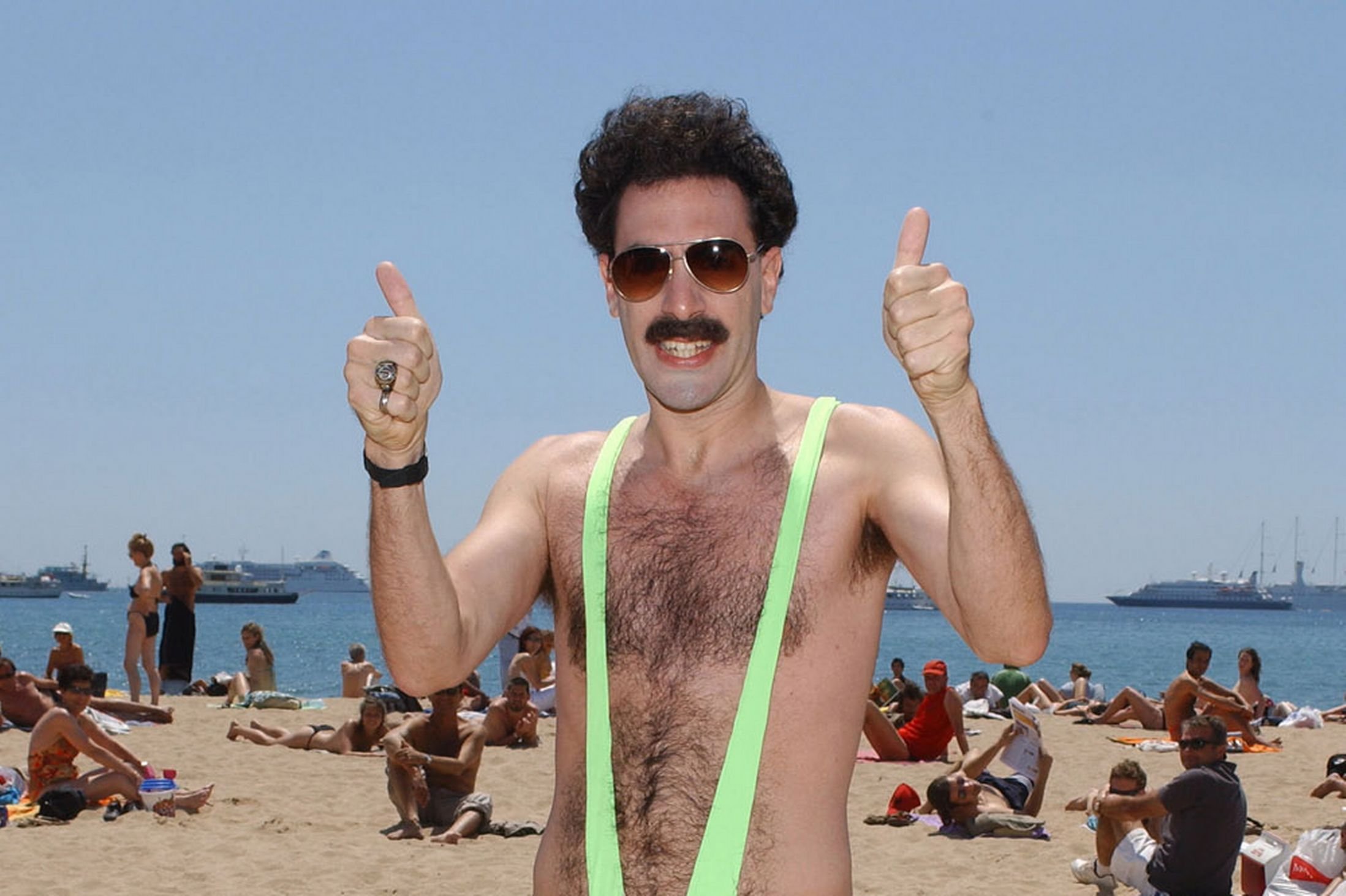 High Quality Borat Bikini Blank Meme Template