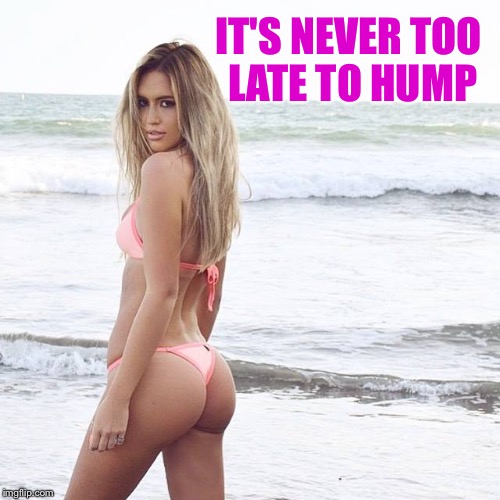 IT'S NEVER TOO LATE TO HUMP | made w/ Imgflip meme maker