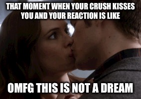 THAT MOMENT WHEN YOUR CRUSH KISSES YOU AND YOUR REACTION IS LIKE; OMFG THIS IS NOT A DREAM | image tagged in the flash | made w/ Imgflip meme maker