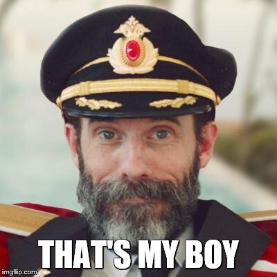 Captain Obvious | THAT'S MY BOY | image tagged in captain obvious | made w/ Imgflip meme maker