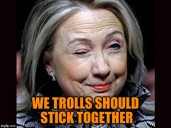 WE TROLLS SHOULD STICK TOGETHER | made w/ Imgflip meme maker