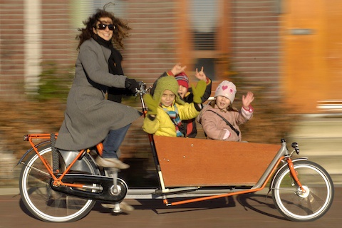 Amsterdam bike family Blank Meme Template