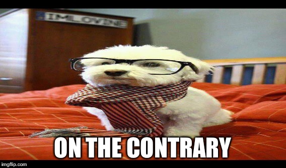 ON THE CONTRARY | made w/ Imgflip meme maker