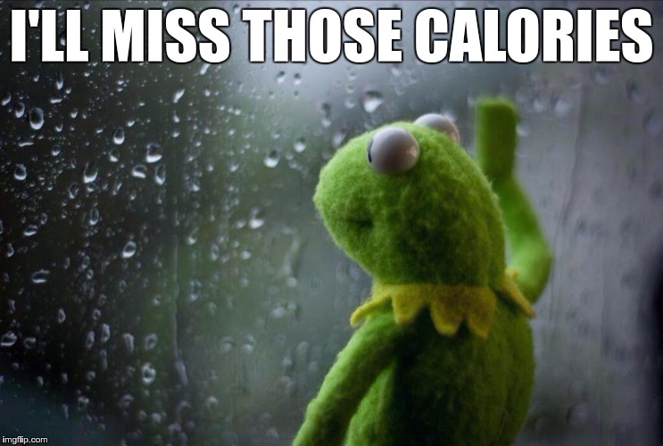 I'LL MISS THOSE CALORIES | made w/ Imgflip meme maker