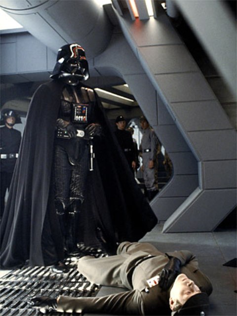 High Quality Vader with Force choke victim Blank Meme Template