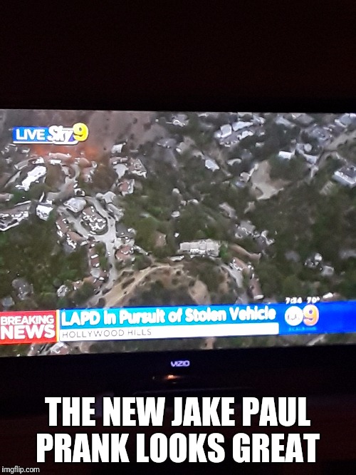 THE NEW JAKE PAUL PRANK LOOKS GREAT | image tagged in jake paul | made w/ Imgflip meme maker