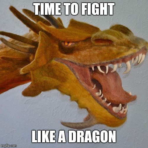 TIME TO FIGHT; LIKE A DRAGON | made w/ Imgflip meme maker