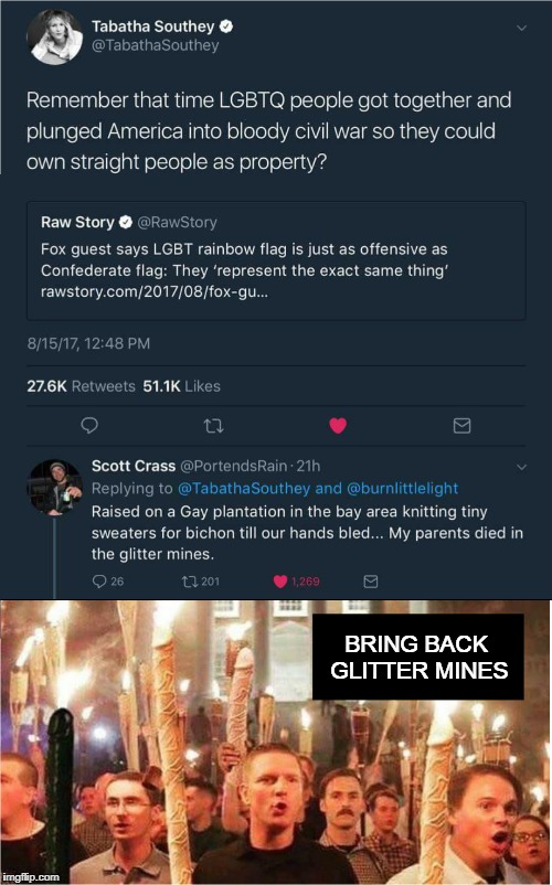 The gay agenda | BRING BACK GLITTER MINES | image tagged in gay rights,gay pride,glitter,civil war,rainbow flag,nsfw | made w/ Imgflip meme maker