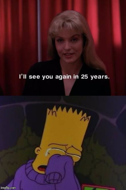 Bart/ laura | image tagged in simpsons,twin peaks | made w/ Imgflip meme maker