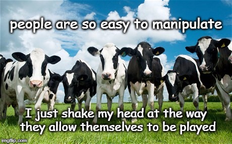 Herd Mentality | people are so easy to manipulate; I just shake my head at the way they allow themselves to be played | image tagged in the herd,people,players,being used | made w/ Imgflip meme maker