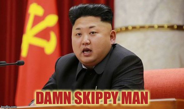 Kim Jong Un | DAMN SKIPPY MAN | image tagged in kim jong un | made w/ Imgflip meme maker