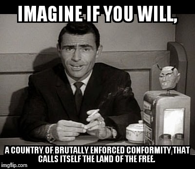 Unfree | image tagged in conformity | made w/ Imgflip meme maker