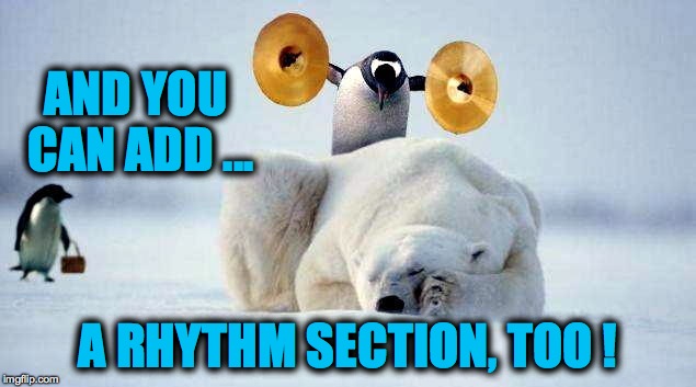AND YOU CAN ADD ... A RHYTHM SECTION, TOO ! | made w/ Imgflip meme maker