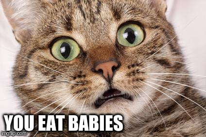 YOU EAT BABIES | made w/ Imgflip meme maker