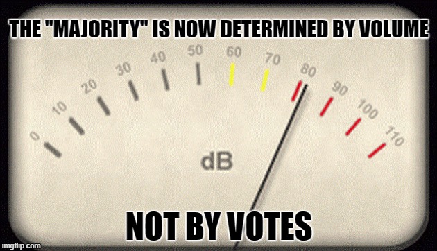THE "MAJORITY" IS NOW DETERMINED BY VOLUME NOT BY VOTES | made w/ Imgflip meme maker
