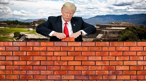 High Quality Trump wall Blank Meme Template