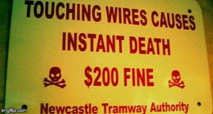 I Don't Think The $200 Fine Is Necessary | image tagged in memes,warning sign,funny | made w/ Imgflip meme maker