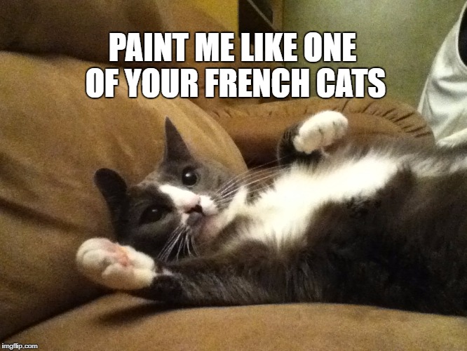 French Cat Model | PAINT ME LIKE ONE OF YOUR FRENCH CATS | image tagged in cat,cat meme,fat cat,draw me like one of your french girls | made w/ Imgflip meme maker