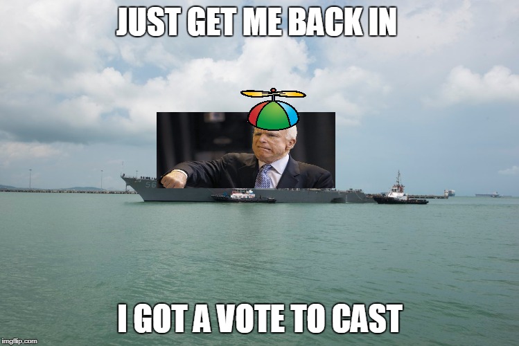 JUST GET ME BACK IN; I GOT A VOTE TO CAST | made w/ Imgflip meme maker