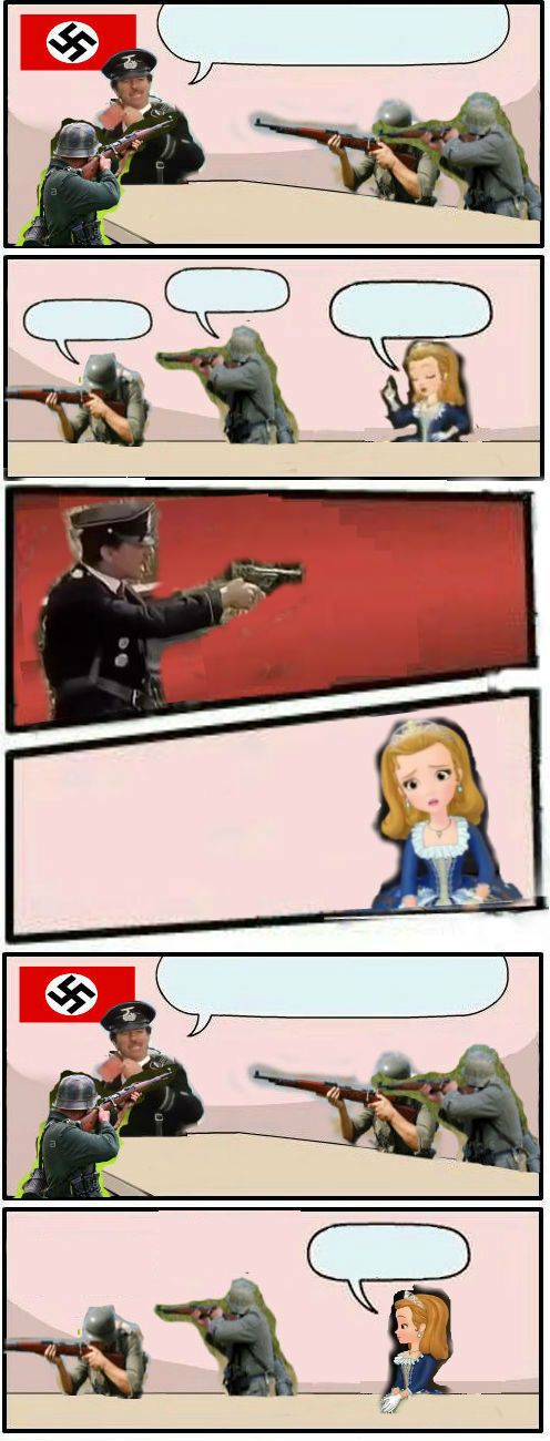 Boardroom Meeting Suggestion : Nazi And Princess Amber Part 2 Blank Meme Template