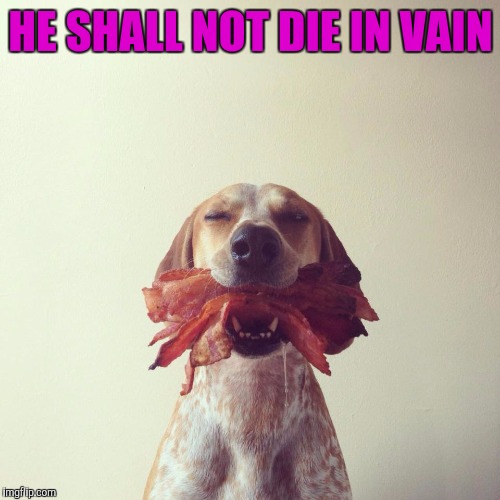 HE SHALL NOT DIE IN VAIN | made w/ Imgflip meme maker