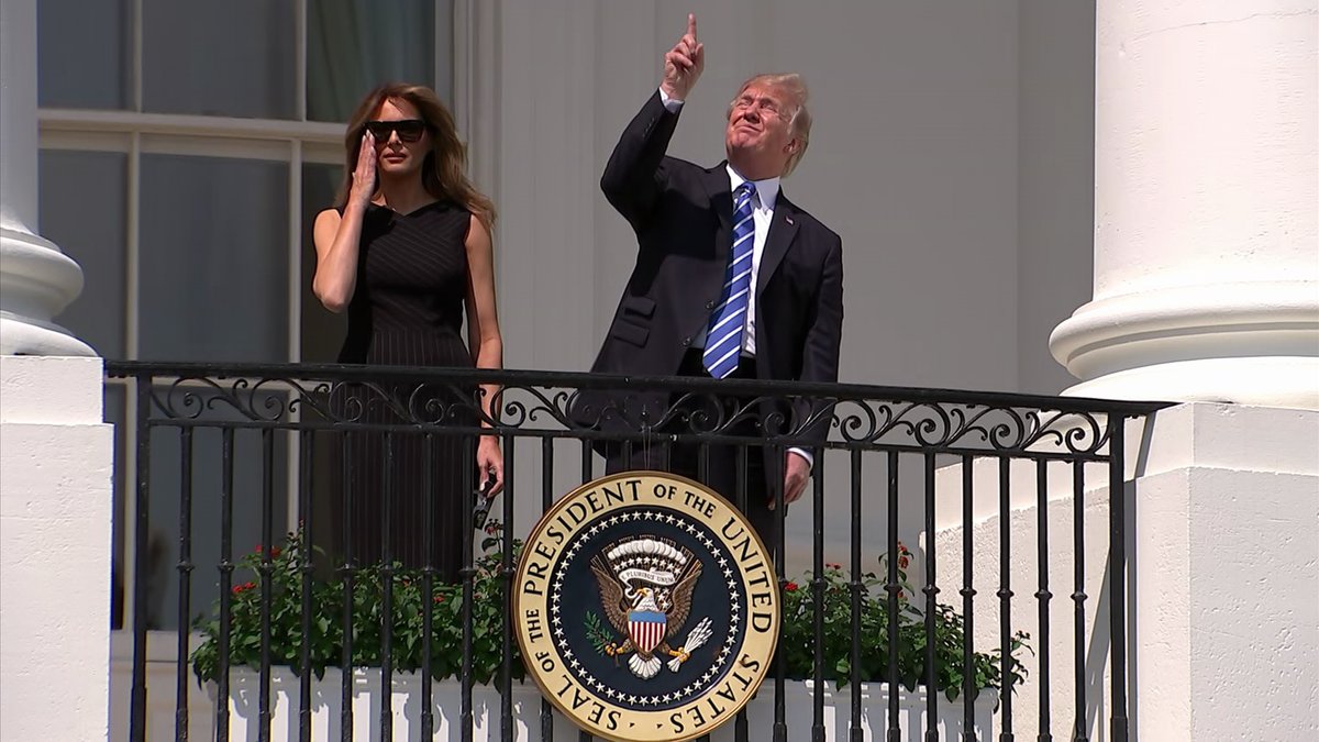 Trump Eclipse no glasses Blank Meme Template