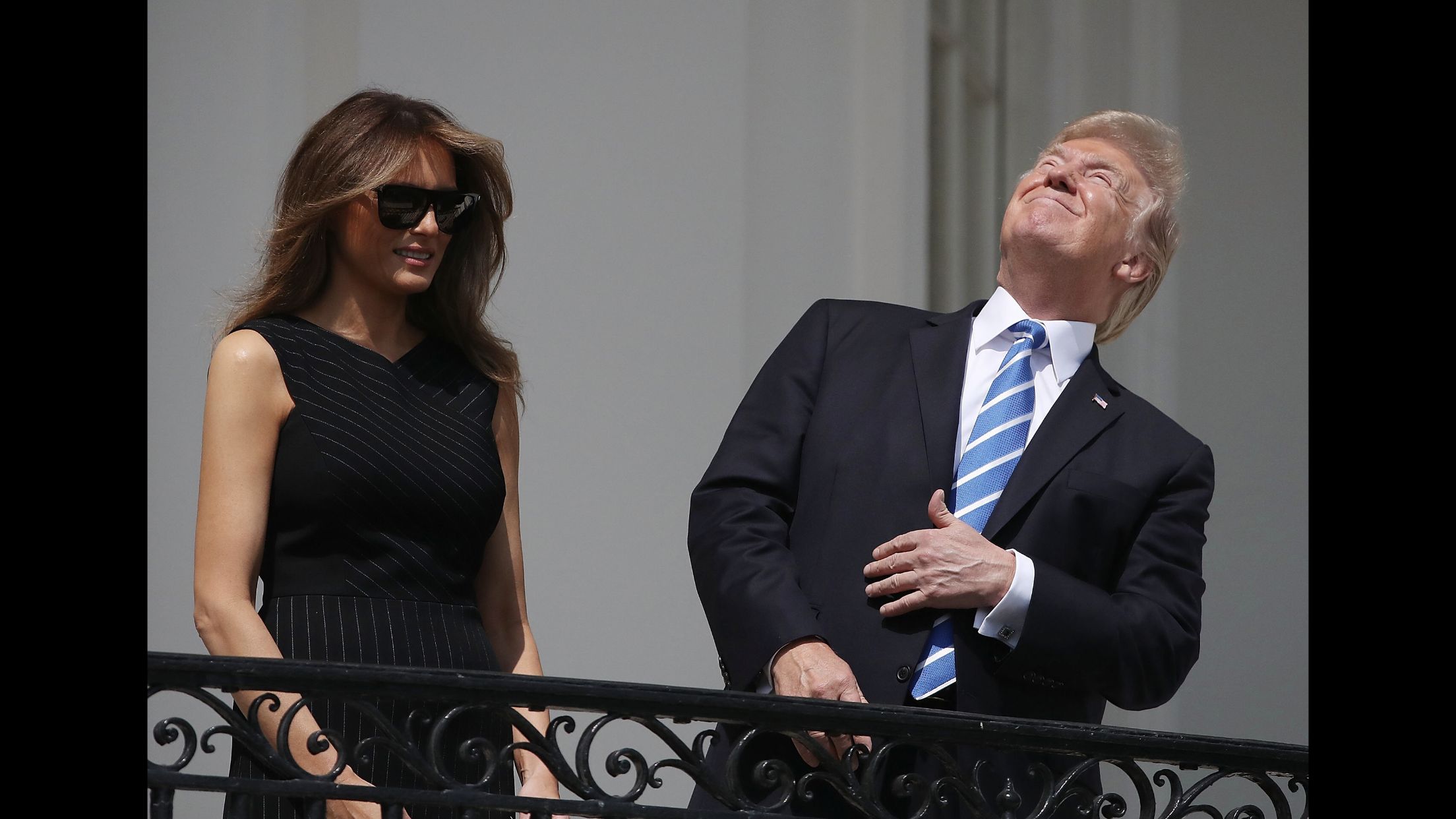 High Quality Trump solar eclipse Blank Meme Template