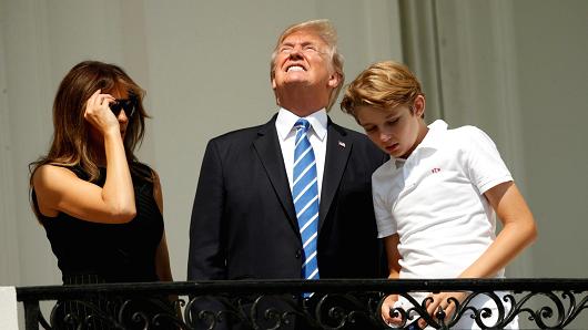 Trump eclipse Blank Meme Template