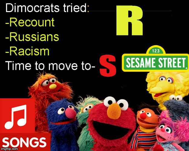 Sesame Street politics- time to go to the next letter which is...? | image tagged in funny,funny memes,current events,hillary jail,sesame street,politics lol | made w/ Imgflip meme maker
