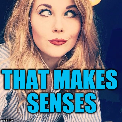 THAT MAKES SENSES | image tagged in smile | made w/ Imgflip meme maker