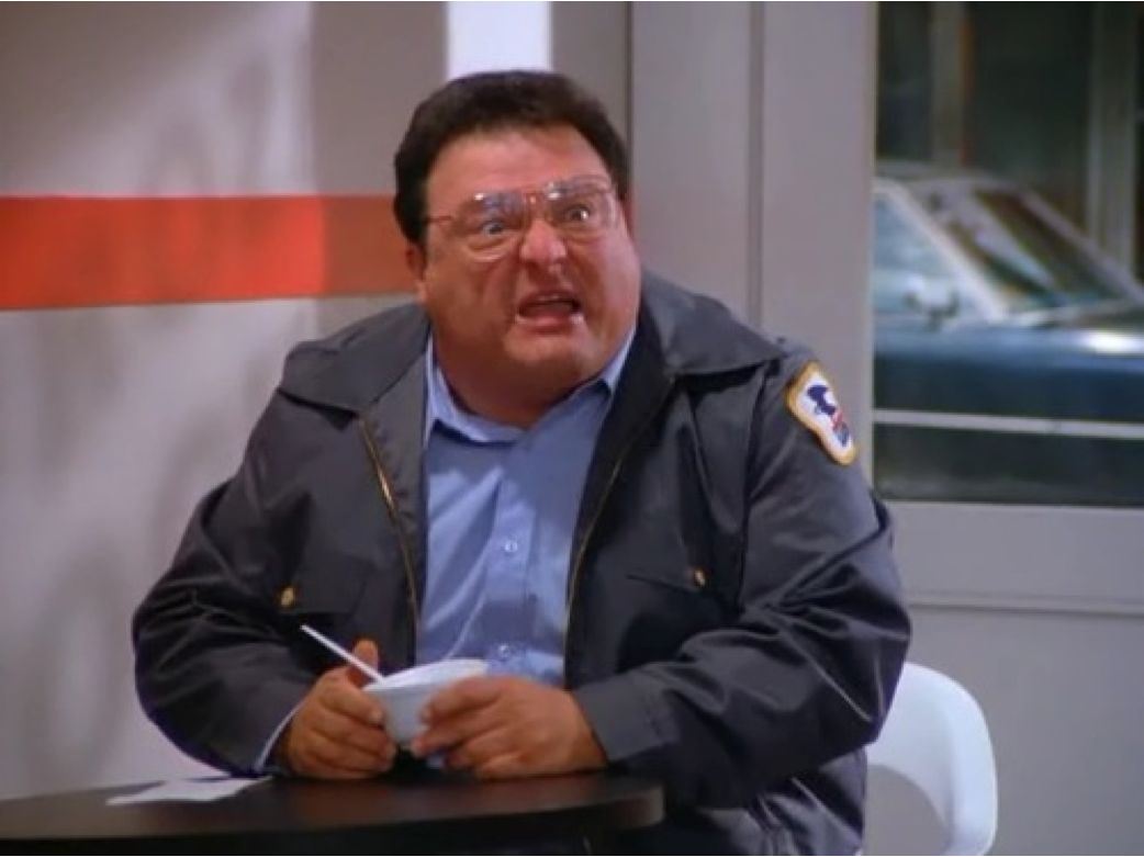 Newman Angry Mailman Blank Meme Template