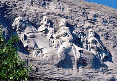 High Quality Stone Mountain Confederate Memorial Blank Meme Template