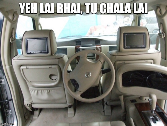 YEH LAI BHAI, TU CHALA LAI | image tagged in rick and carl long | made w/ Imgflip meme maker