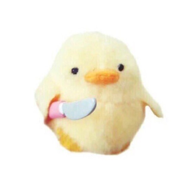 Duck with knife Blank Meme Template