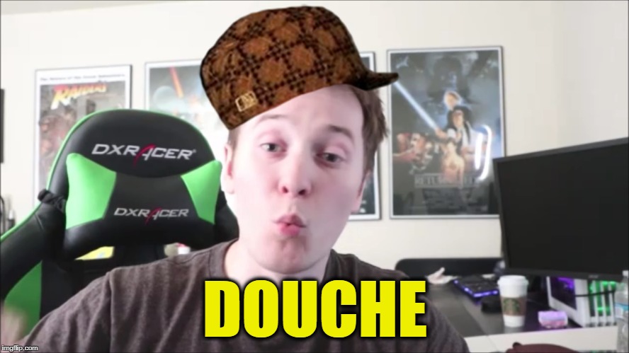 Repzoid Douchebag | DOUCHE | image tagged in douchebag | made w/ Imgflip meme maker