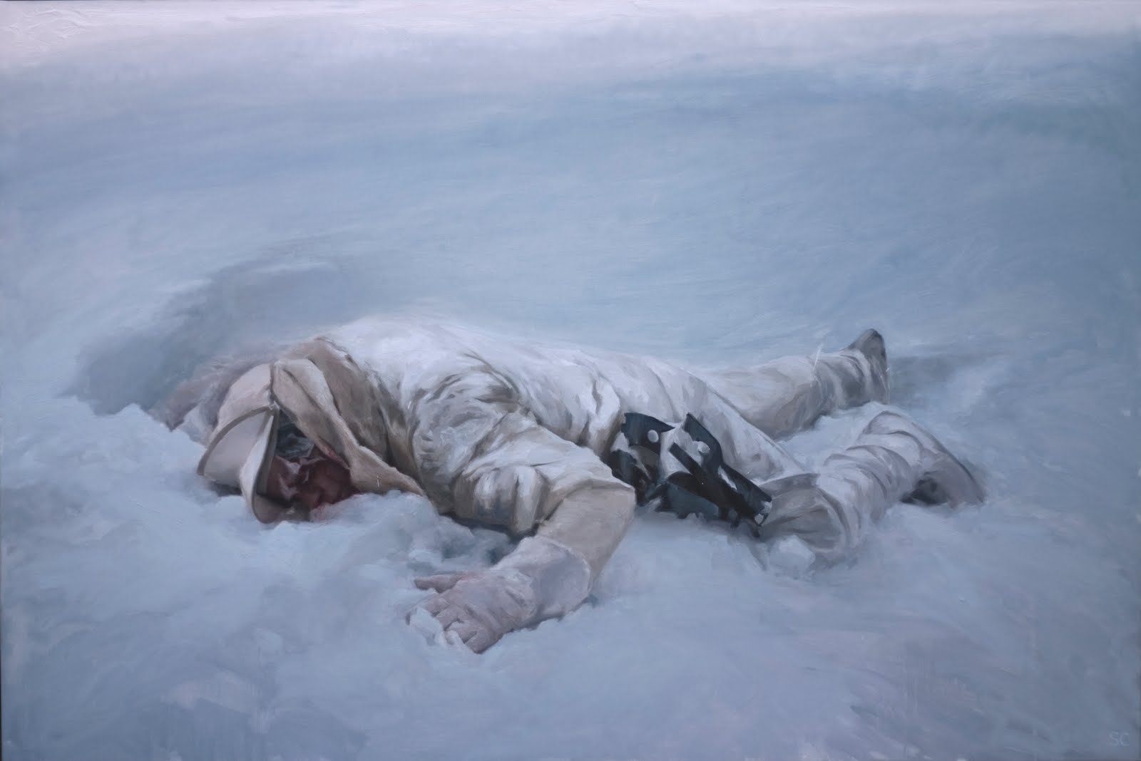 High Quality Luke Hoth frozen fallen Blank Meme Template