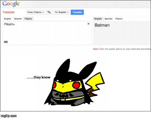 Pikachu is Batman! | image tagged in pikachu,batman | made w/ Imgflip meme maker