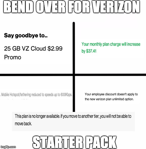 The new Verizon Unlimited Plan Starter Pack : r/VerizonUDP