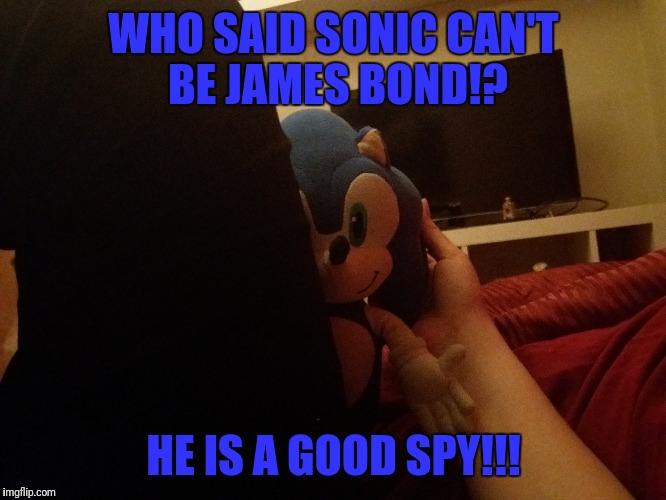 WHO SAID SONIC CAN'T BE JAMES BOND!? HE IS A GOOD SPY!!! | image tagged in sonic the hedgehog | made w/ Imgflip meme maker