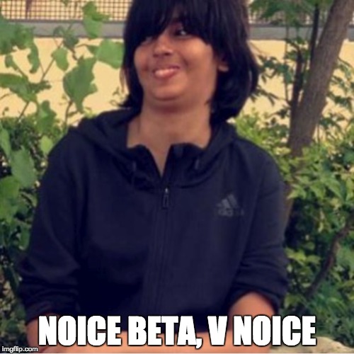 Noice Zoya | NOICE BETA, V NOICE | image tagged in noice,pakistan,funny,derpy | made w/ Imgflip meme maker