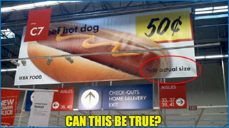 Is It Safe? | CAN THIS BE TRUE? | image tagged in hotdog,giant | made w/ Imgflip meme maker