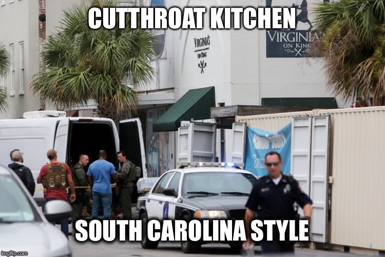 Cutthroat Kitchen | image tagged in charleston,memes,dank,dank memes,uzi | made w/ Imgflip meme maker