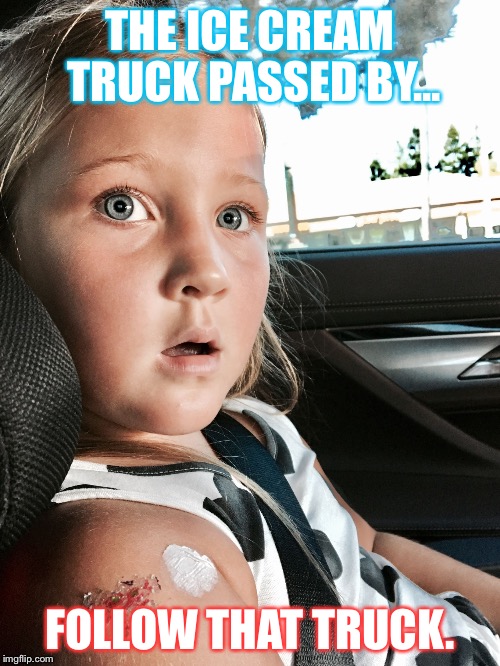 THE ICE CREAM TRUCK PASSED BY... FOLLOW THAT TRUCK. | image tagged in ice cream 3 | made w/ Imgflip meme maker