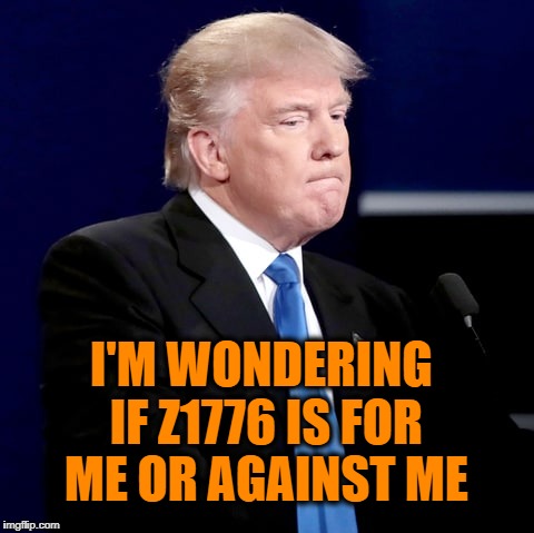 I'M WONDERING IF Z1776 IS FOR ME OR AGAINST ME | made w/ Imgflip meme maker